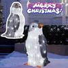 Adorable Christmas Penguin Led Light Garden Decoration With Acrylic Body