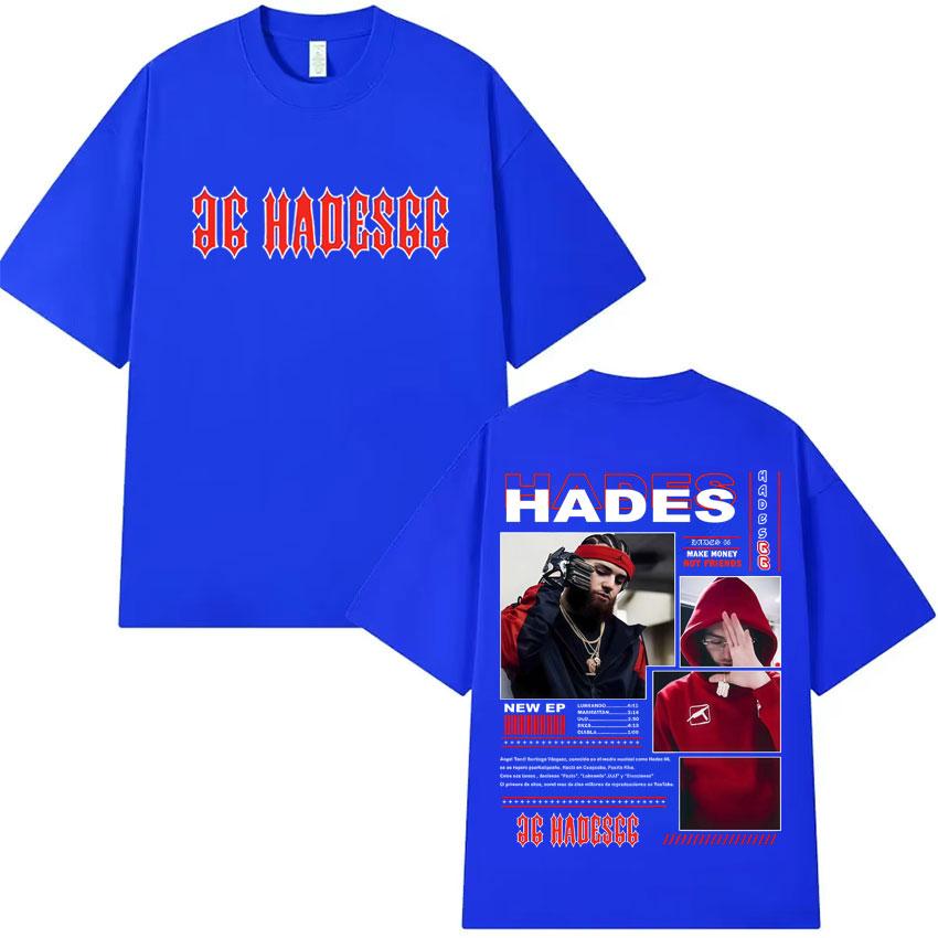 Rapper Hades66 New Merch T Shrit Aesthetic Sports Oversized Tshrit Summer Pop Cotton Hipster Mens Tshirt Y2K Clothes Fans Gift
