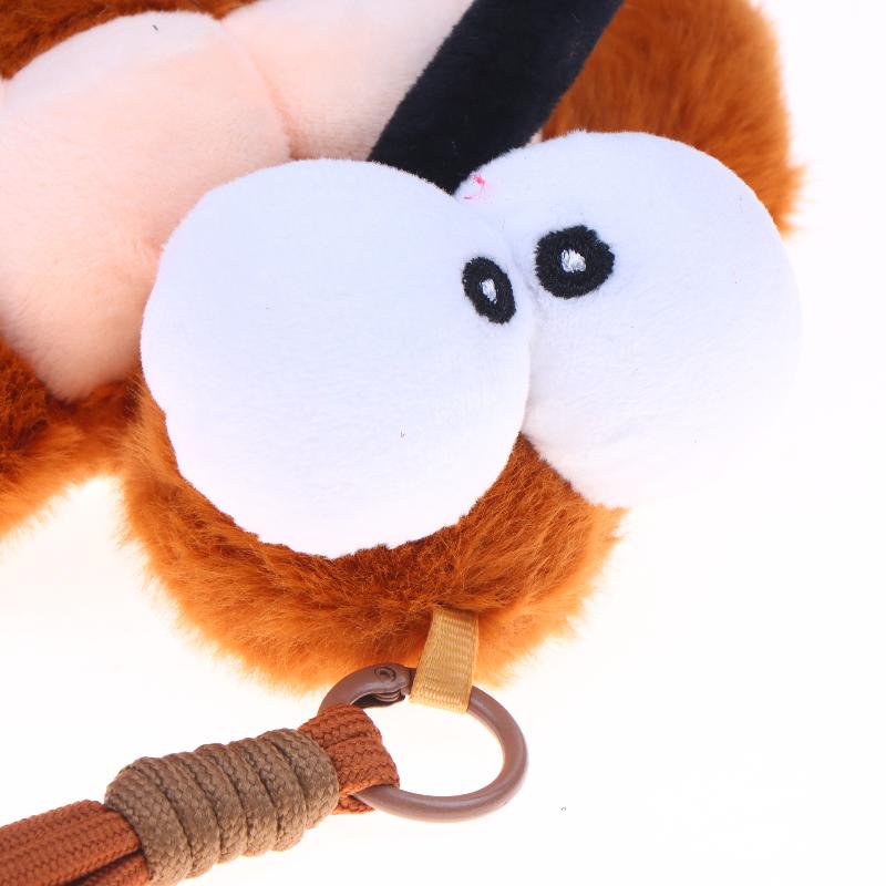 Funny Mosquito Plush Keychain Bag Pendant Weird Stuffed Animal Toy for Schoolbag Decor Multi-use Accessory
