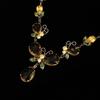 Yellow Butterfly Zircon Luxury Necklace and Earring Set: Versatile and Trendy Fashion Statement