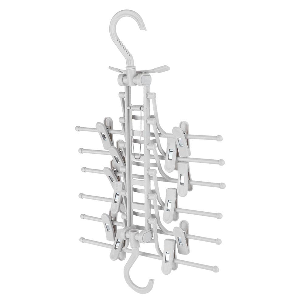 

Portable Folding Hanger Clothes Drying Rack Organizer for Household Clothes Storage