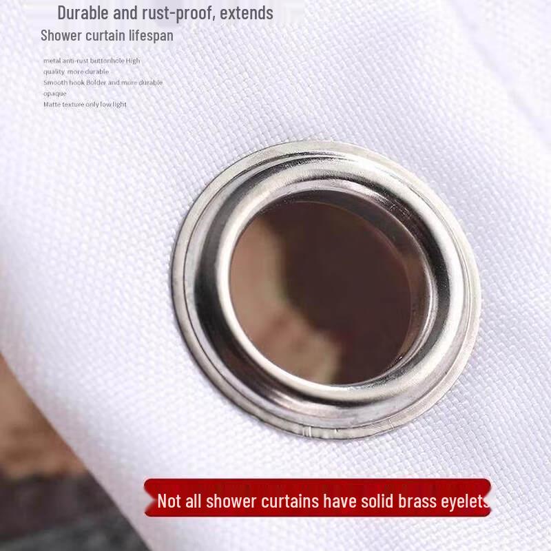 LIEI PEVA Waterproof Shower Curtain