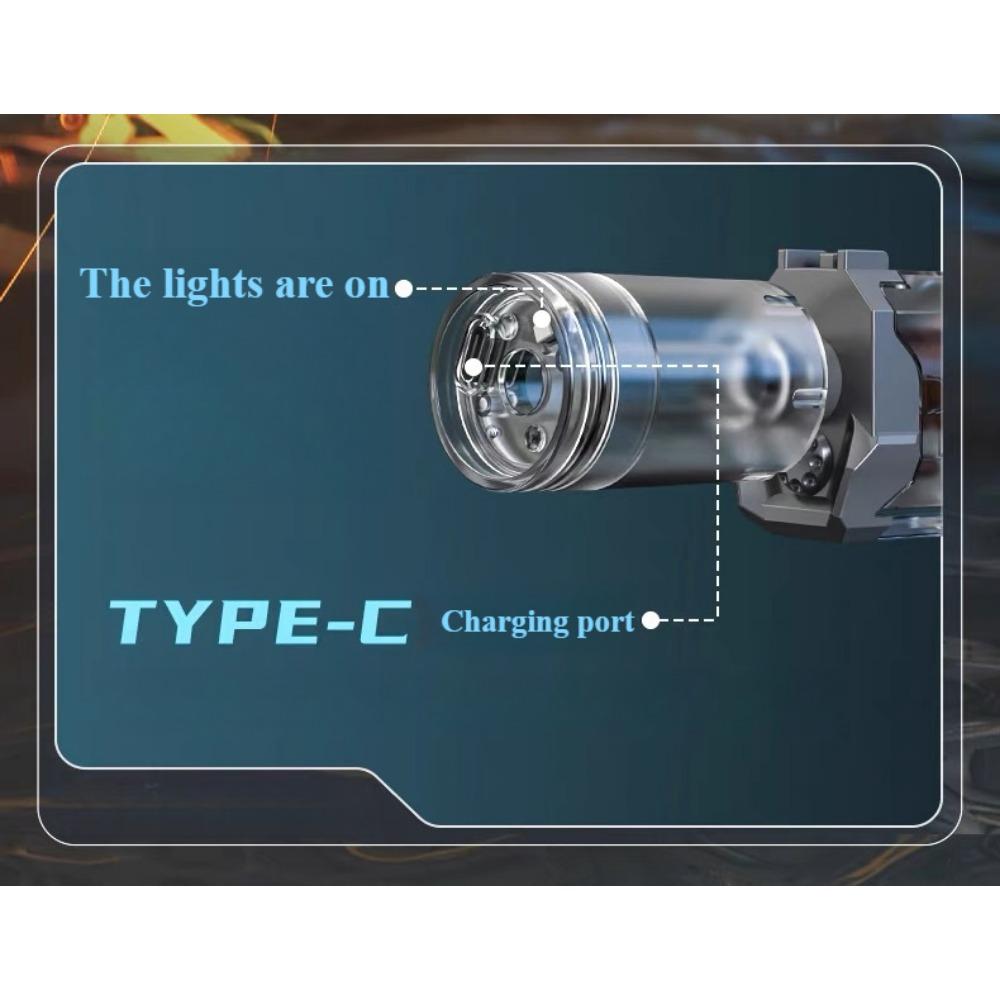 1PACK RSH water gun series LED luminous electric water gun children's toys automatic sensor light water gun summer outdoor beach swimming pool