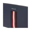 Bally Logo Zipper Long Leather Wallet Men Wallet Dark-Blue 6310123
