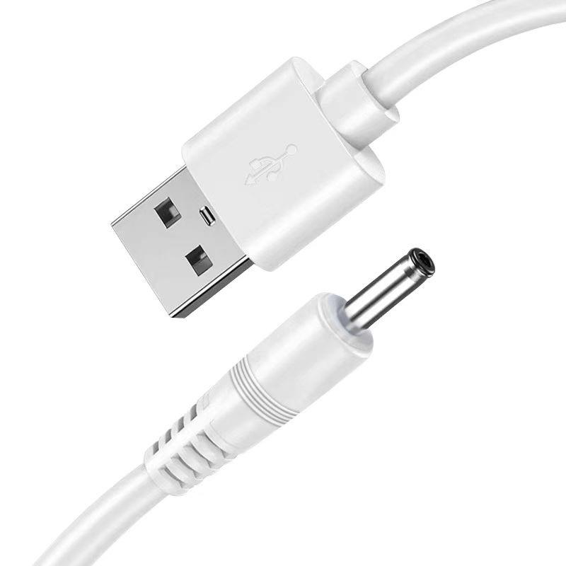 

Universal USB to DC 3.5mm Charging Cable for Bluetooth Speakers, Electric Toothbrushes, and Desk Lamps 30cm Power Cord