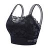 Lace Lingerie Bra for Women with Breast Pads Supports Side Breasts Plus Size Bra Vest Style Bandeau Top Strapless Bra
