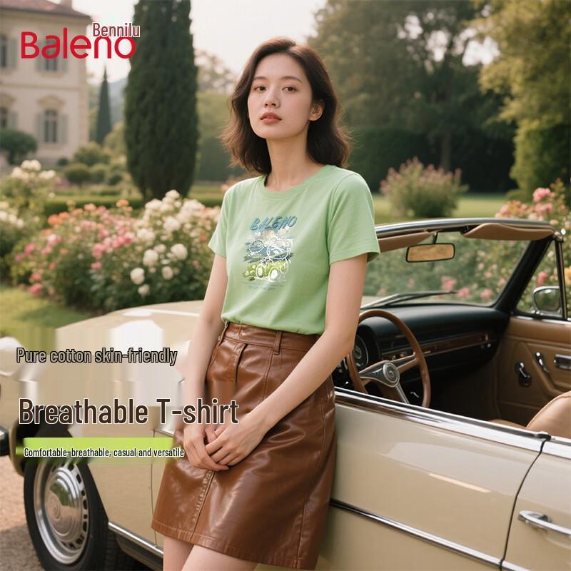 

Baleno Women s Graffiti Bear Print Round Neck T-Shirt XL