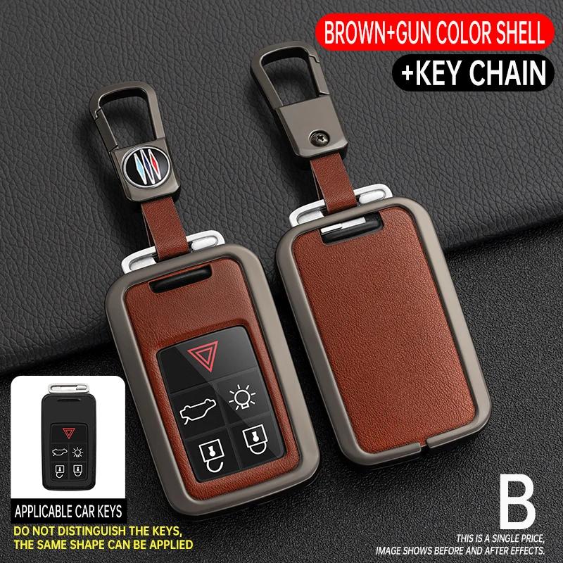 Husă Cheie Mașină Pentru Volvo XC60 V60 S60 XC70 V40 Suport Chei Piele Carcasă Protector Cheie Accesorii de Protecție Breloc