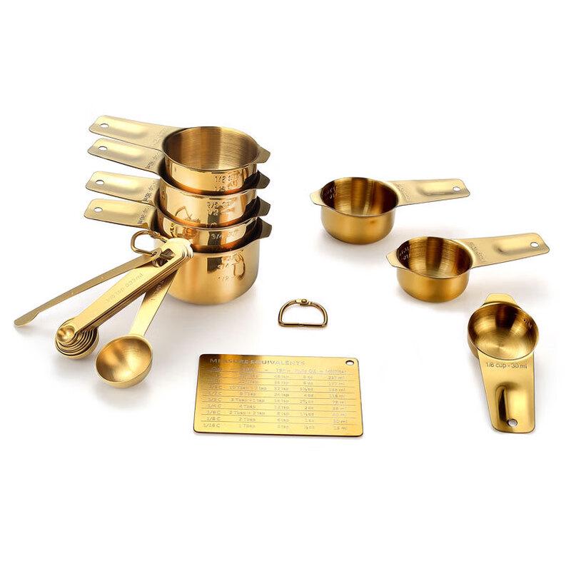 MDNG Stainless Steel Measuring Cups & Spoons Set