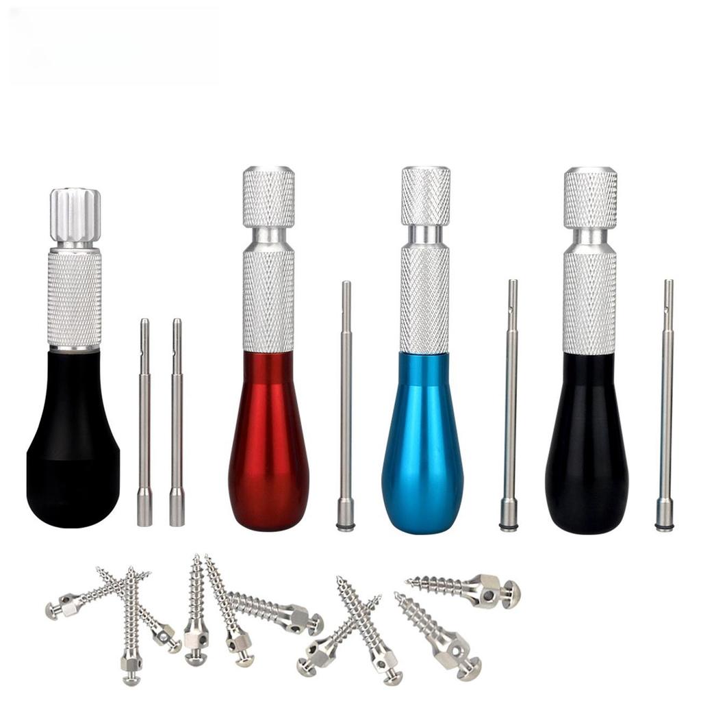 Dental Orthodontic Mini Implants Micro Screw Self Drilling 10Pcs +Screwdriver Self Drilling Tool Stainless Materials 1Pc