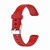 For Fitbit Luxe Silicone Color Buckle Watch Band, Size:S(White)