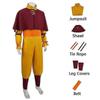 Aang Cosplay 5-Piece Set Anime Costume Halloween Disguise Carnival Party Costume for Adults - XN