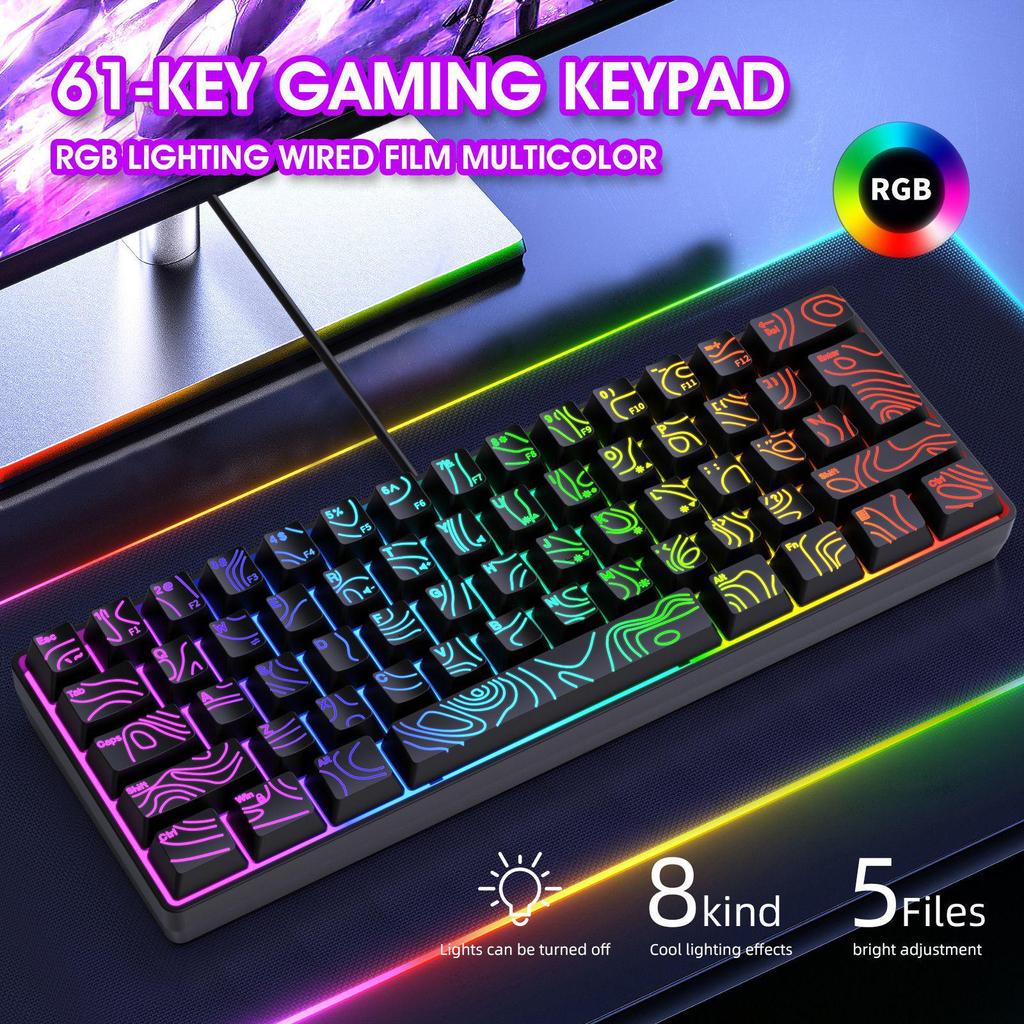 K401 RGB Compact Film-Style Notebook Keyboard