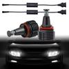 Ygmylandbb H8 LED Squid Ring Bulbs for with Warning Light for E90 5 Genuine Replacement Angel Eye Headlight Set of 2 E92, 40W, Built-in Canceller,