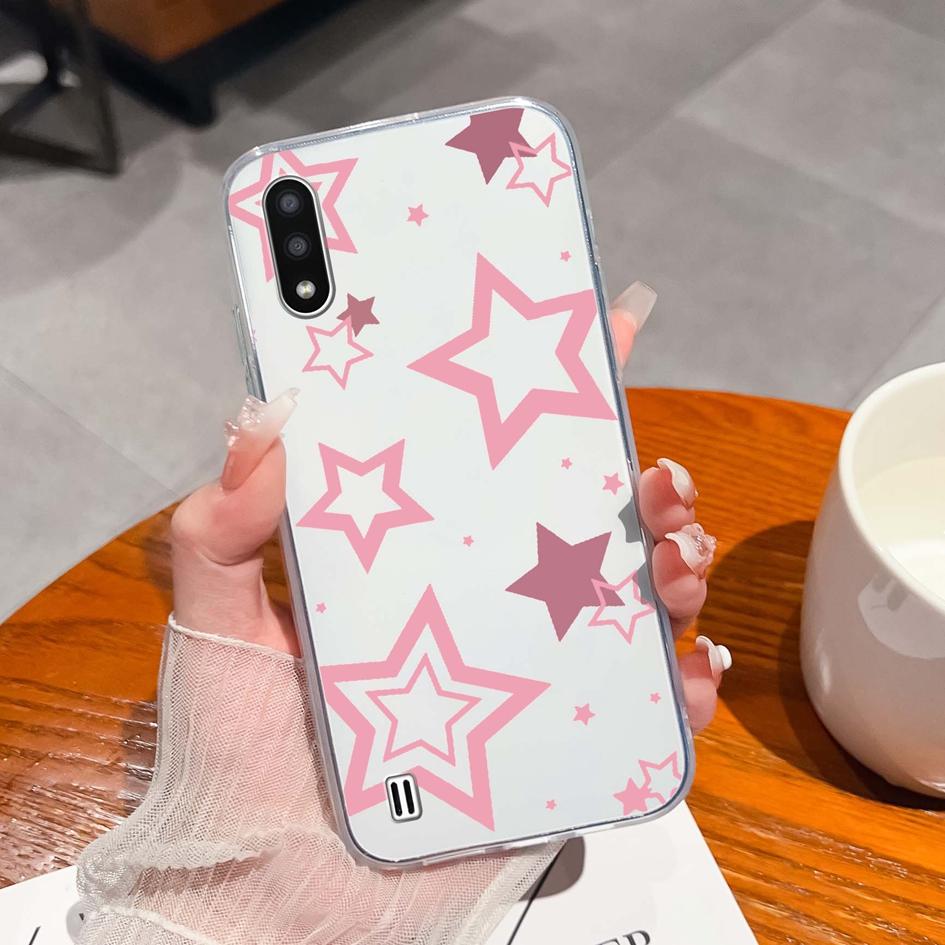 New Cases For Samsung A01 A02 A02S A03 Core A04 A04E A10 A10E A10S A11 A12 A13 A14 A21 A22 New Pink Wings Pattern Silicone High Shockproof For Samsung