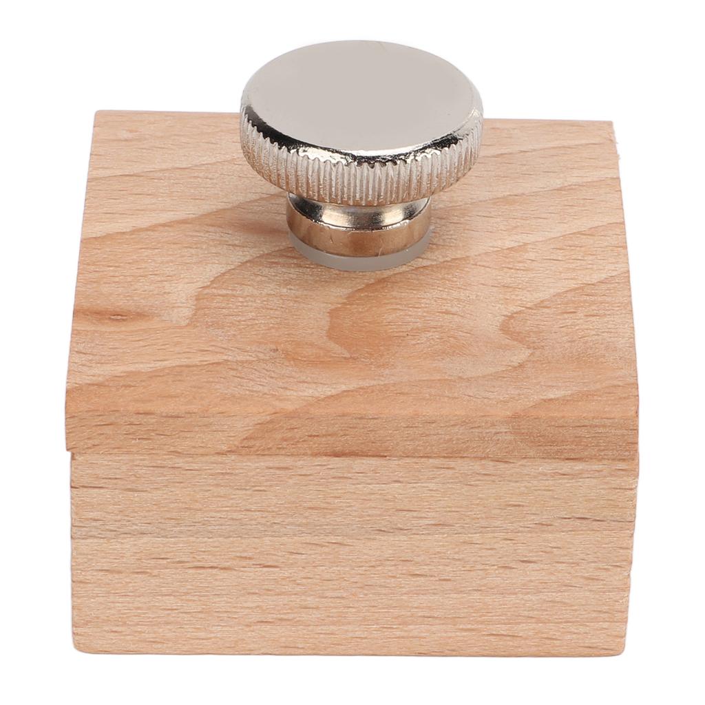 Wooden Sanding Block Abrasion Resistant Beech Edge Banding Polishing Sandpaper Holder Sanding Blocks Hand Made Leather