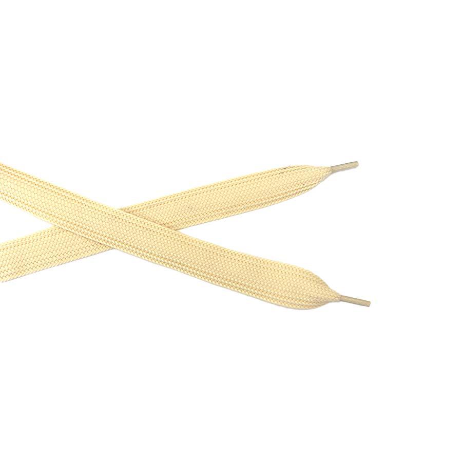 Kurojin 2,5 cm bred platt skosnöre för McQueen bräda skor - Enfärgad, Enkelt lager