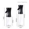 1pc Black/White Kitchen Oil Bottle Cooking Oil Spray 200ml Pneumatic Spray Bottle Fitness Barbecue Spray Oil Dispenser