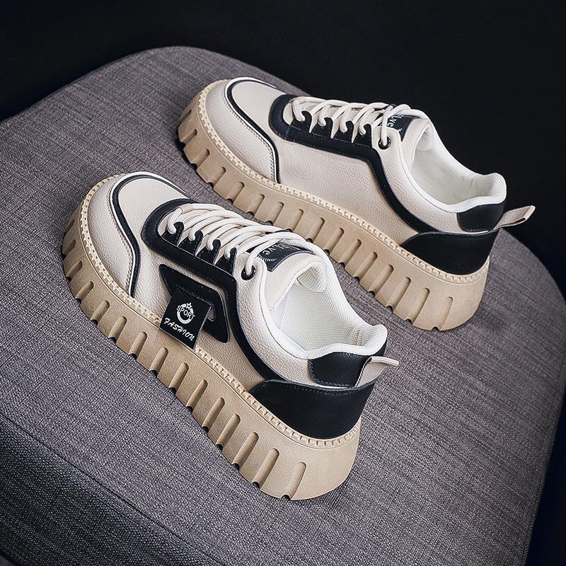 Casual Korean version of little white shoes women's thick baseplate shoes women's 70 new autumn 22 student tide shoes 1 versatile 2025