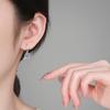 2026 New Style Unique Shape S925 Sterling Silver 1Ct*2 VVs1 Moissanite Diamond Hypoallergenic Hoop Earrings Engagement Gift