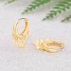  Sterling Stylish Jewelry Color New Arrival Woman Voguish High Quality Earrings Golden Rose Gold Tone Color Star Tassel Hoop
