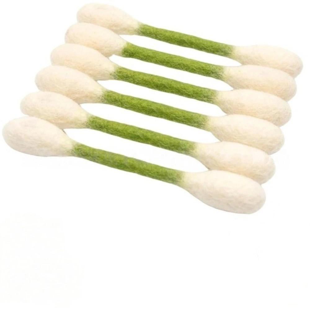 6Pcs Durable Cotton Swab Cat Toy Oversized Cat Accessories Kitten Chew Toy  Dental Cleaning