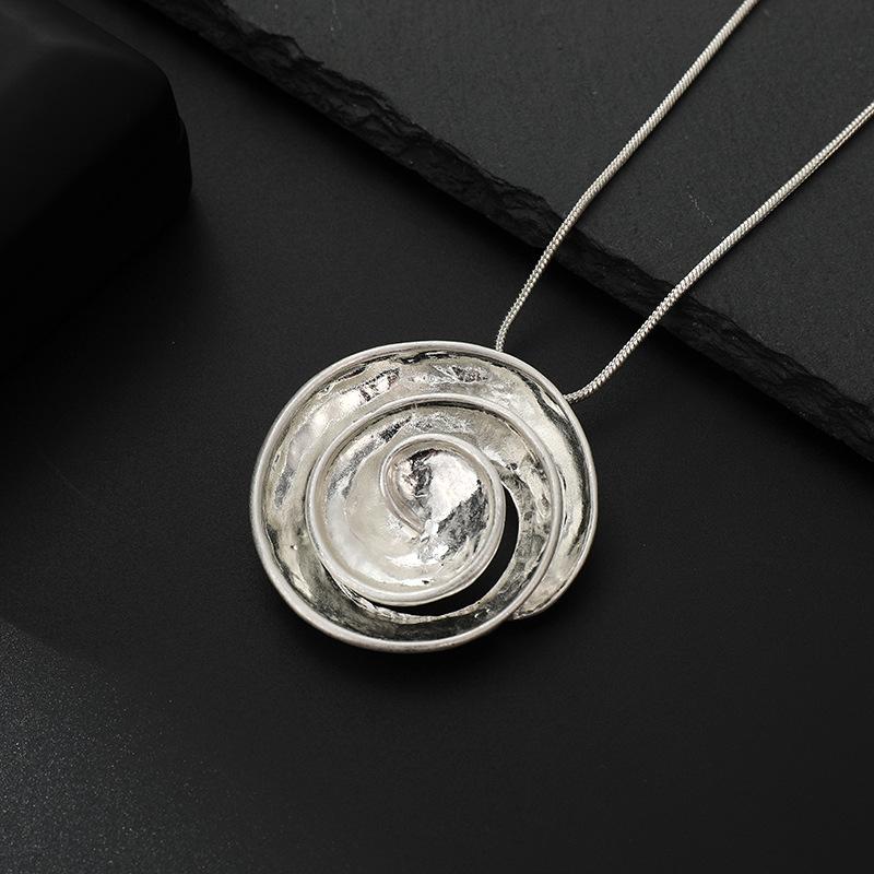 Sweater Chain Jewelry Personality Irregular Design Temperament Retro Pendant Long Necklace