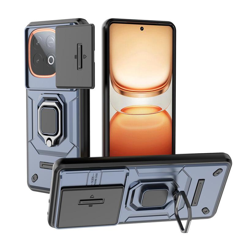 Applicable to VIVO IQOOZ10Turbo + battle bear mobile phone case push window bracket IQOOZ9Turbo + protective case