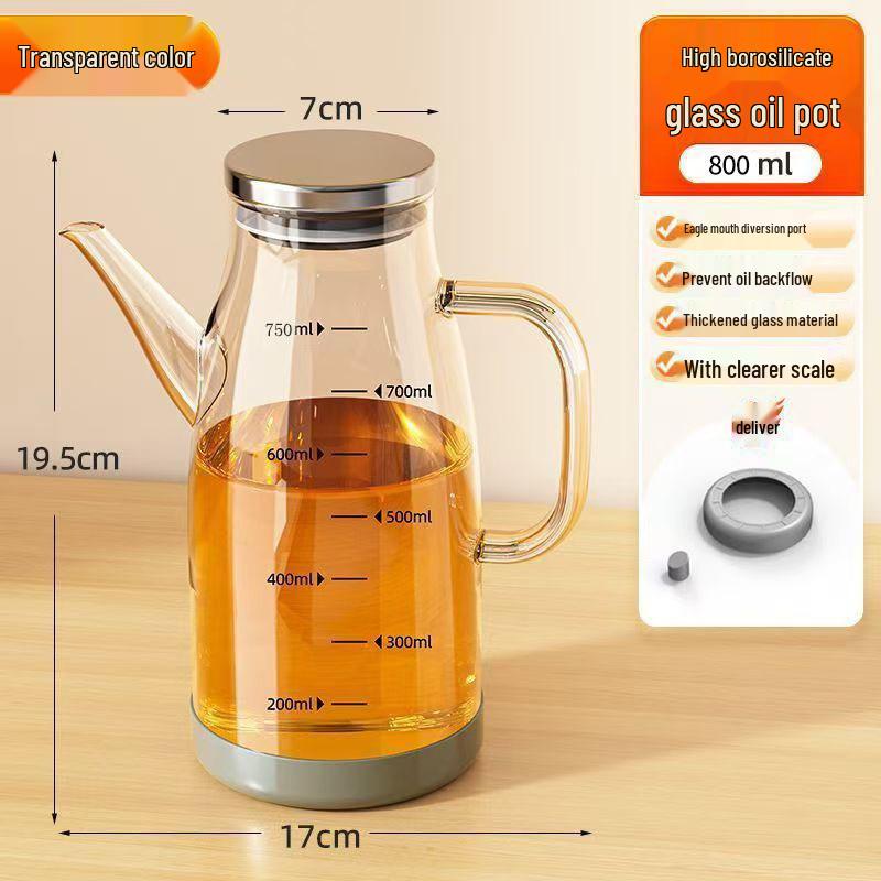 

Высокоборосиликатный не капающий стеклянный масляный горшок с носиком-орлом для масла, соевого соуса и уксуса