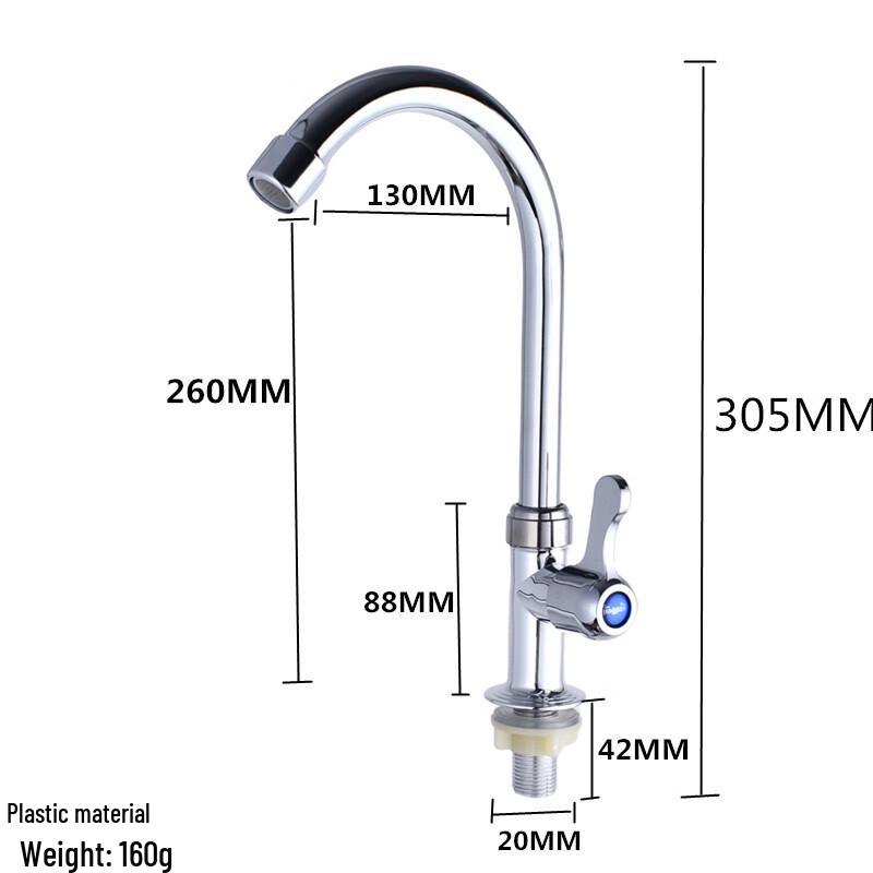 HUANGCHAO Kitchen Faucet with Universal Pipe