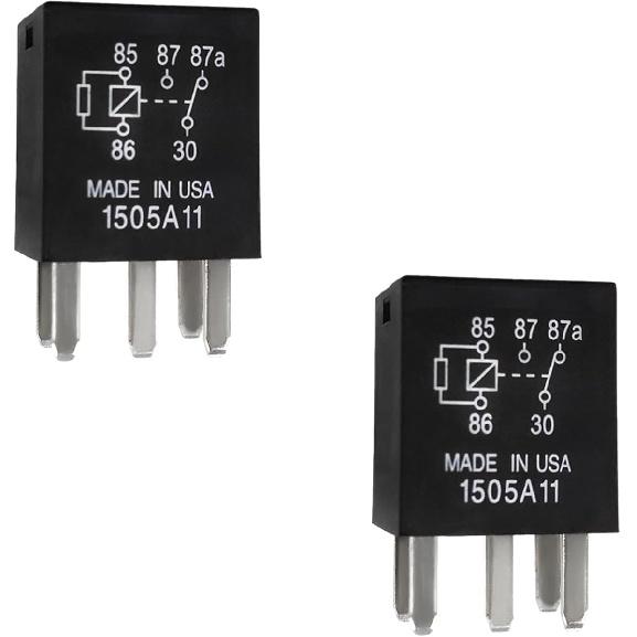 Wevdn 2 PCS Power Relay, 5 Pins G8V-RH-1C7T-R-DC12 Car AC Relay Plug Replacements, Multi Purpose Automotive Electromechanical Relay Heavy Duty