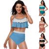 European and American Sexy Bikini High Waist Split Swimsuit Women's New Manufacturer Spot Bikini One Swimsuit