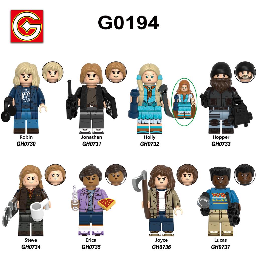 Stranger Things Inspired Building Blocks Set, 16 Mini Figures Micro Bricks Toy Gift, G0186