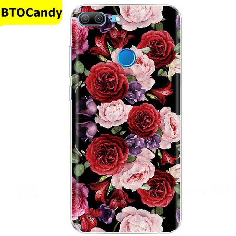 Etui For Honor 9 Lite Etui Kwiat Miękki Silikon Couqe Etui na Telefon Huawei Honor 9 Lite Etui Na Tył Honor9 9lite Coque Funda