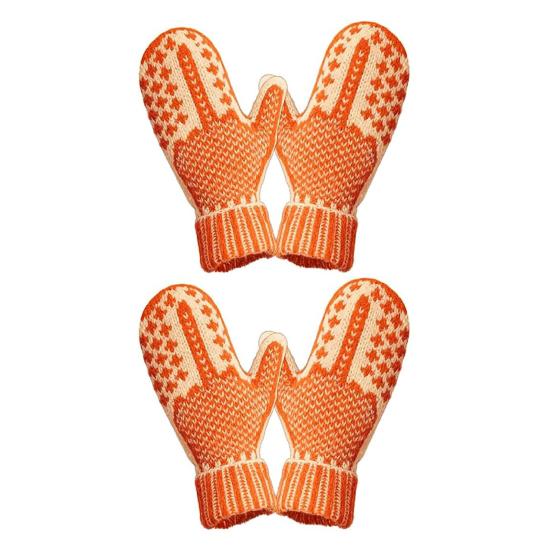 Funny Middle Finger Mittens Cheeky Flip The Bird Knitted Mittens Gloves with Hidden Warm Winter Knit