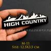 Emblema Metálico 3D 4X4 Trail Rated Insignia High Country Pegatinas de Logo Para Jeep Wrangler Patriot Estilo de Coche Pegatinas de Coche Accesorios tr1
