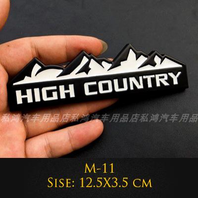 Emblema Metálico 3D 4X4 Trail Rated Insignia High Country Pegatinas de Logo Para Jeep Wrangler Patriot Estilo de Coche Pegatinas de Coche Accesorios tr1