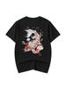 Niepce Herren Koi Fisch Stickerei T-Shirt Japanisches Streetwear T-Shirt