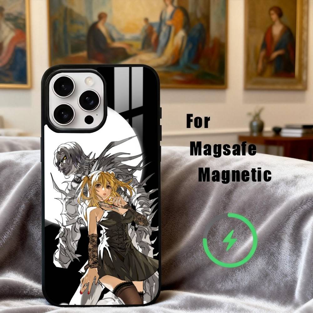 M-Misa D-Death-H N-Note-E Phone Case For iPhone 17,16,15,14,13,12,Plus,Pro,Max for Magsafe Magnetic Wireless Charging