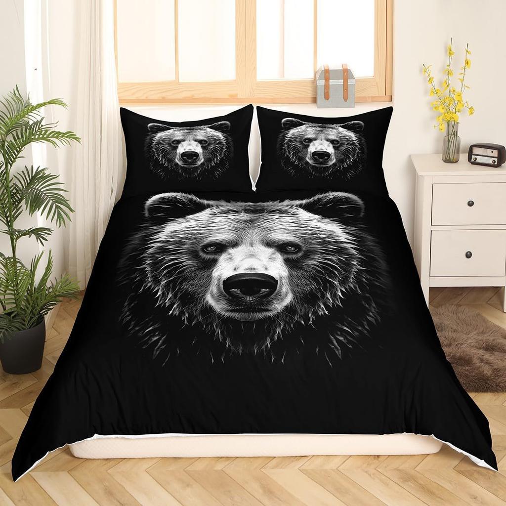 Colorful Dog Paw Three-Piece Quilt Cover 3D Digital Printing Bedding Cover Pet Animal Bed Cover