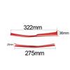 For Toyota Corolla 14-16 17-19 Red Carbon Fiber Console Gear Box Side Strip 2pcs