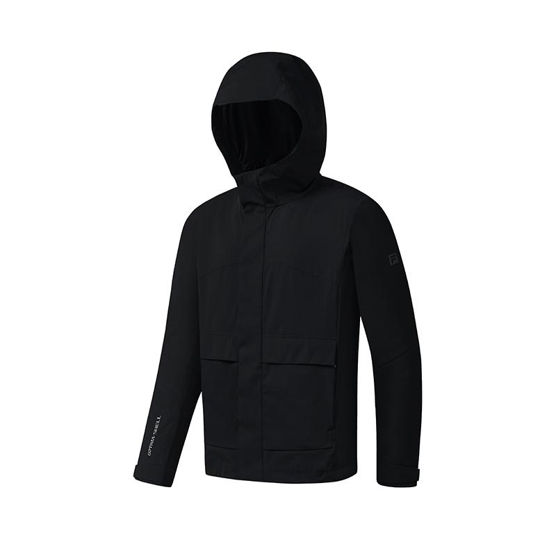 New FILA Explorer Jackets Men's Pitch Black A11M537719FBK
