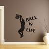 Wall Sticker Ball Is Life Sport Playing Basketball Mural Decor Waterproof Decal