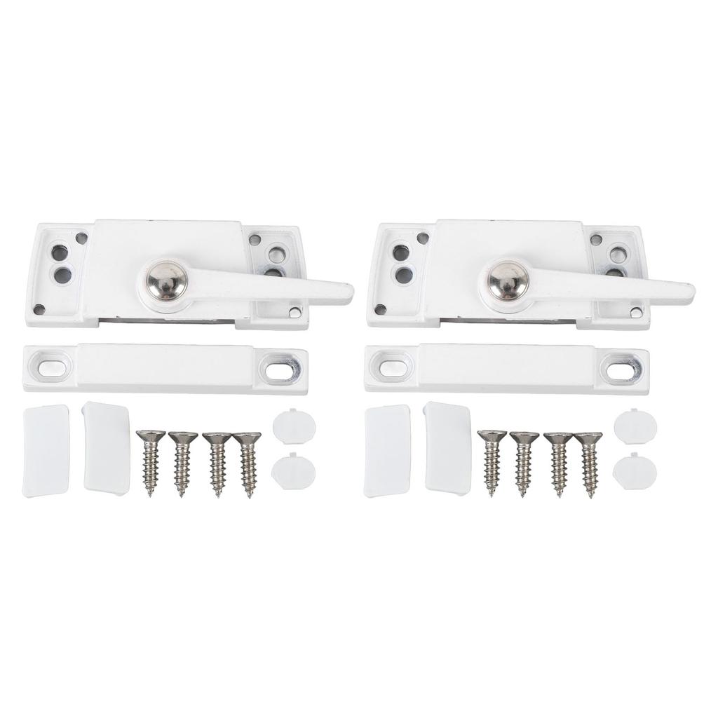 2 Set Sliding Window Sash Lock Zinc Alloy Aluminum Alloy Cam Type Casement Window Sash Lock Right