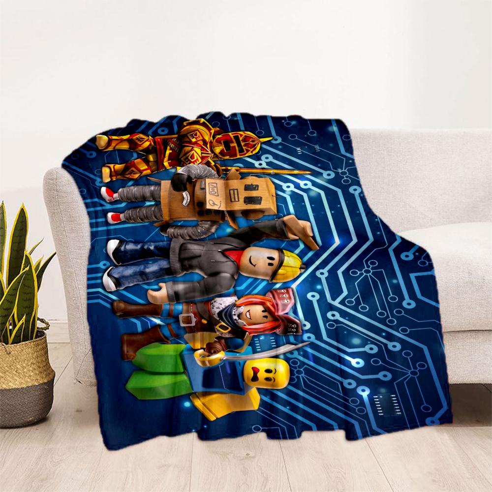 Roblox Street Style Avatars Blanket Durable Comfort Suitable For Picnics Office Sofa For All Seasons Playful Design