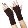 Breathable Acrylic Arm Protectors Women Ribbed Wrist Warmers, Stretchy Cable Knitted Fingerless Gloves, Lightweight Warm Sleeves Soft Mitten,