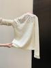 Women's Elegant Floral Lace Half-High Neck Slim Fit Top - French Mature Style for Autumn/Winter