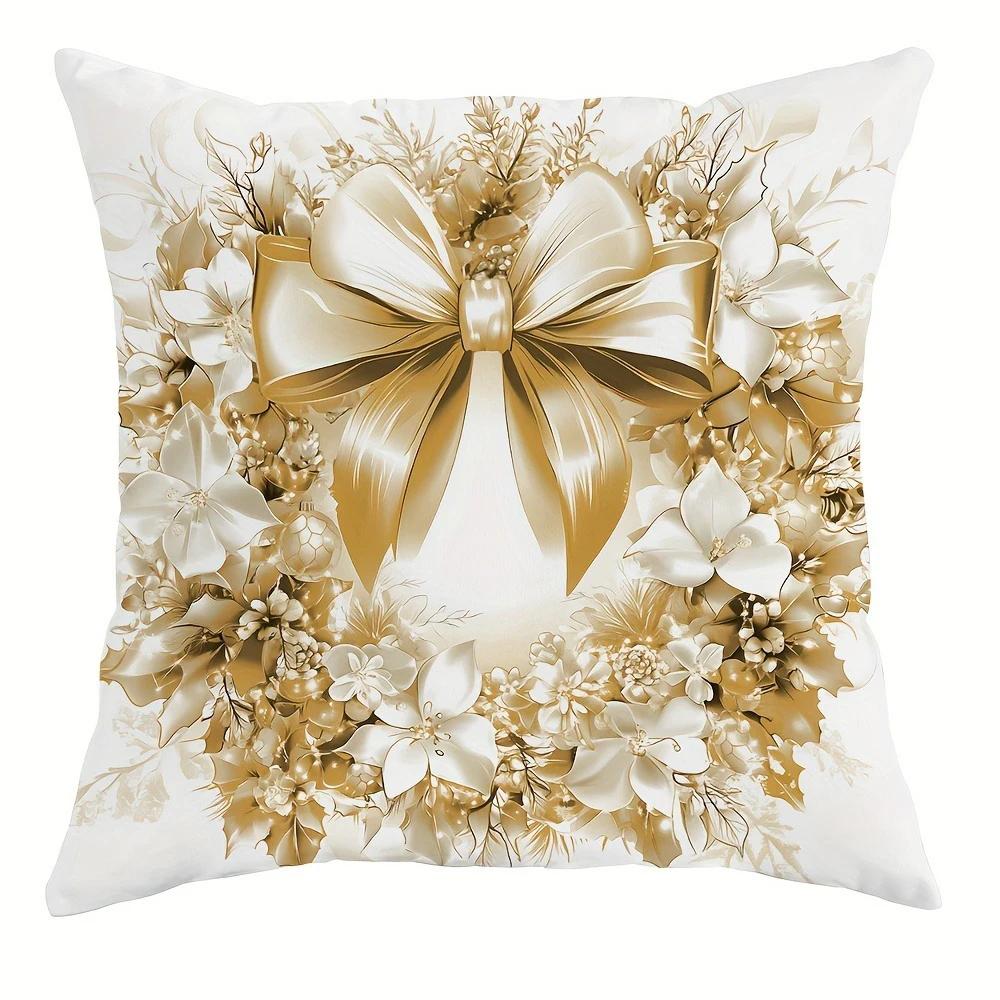 Christmas decoration pillowcase New Year gift Santa Claus garland Snowman pattern home room decoration sofa cushion cover