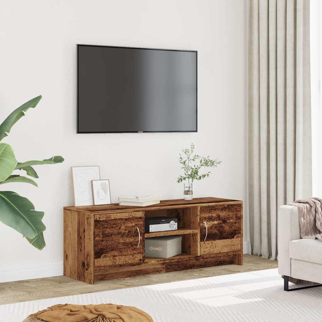 Vidaxl Szafka Tv, Stare Drewno, 102X30X37,5Cm, Materiał Drewnopochodny