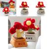 Creative Flower Wealth Tree Pottery Design Plush Toy For Office Desk Decor And Gift